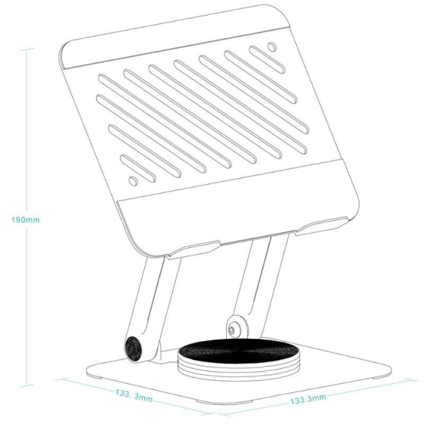 Soporte para Tablet TooQ PH-NARVI-G/ Gris
