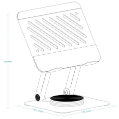 Soporte para Tablet TooQ PH-NARVI-S/ Plata