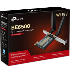 Tarjeta de Red Inalámbrica-PCI Express TP-Link Archer TBE400E/ WiFi 7/ 6500Mbps/ 2.4/5GHz/6GHz