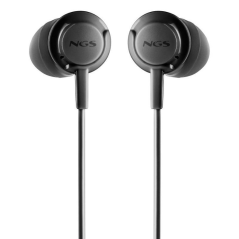 Auriculares Intrauditivos NGS Cross Drift/ con Micrófono/ Jack 3.5/ Negros