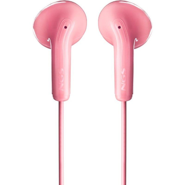 Auriculares Intrauditivos NGS Cross Flip/ con Micrófono/ Jack 3.5/ Rosas