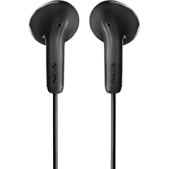 Auriculares Intrauditivos NGS Cross Glide/ con Micrófono/ USB Tipo-C/ Negro
