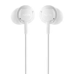 Auriculares Intrauditivos NGS Cross Step/ con Micrófono/ USB Tipo-C/ Blancos