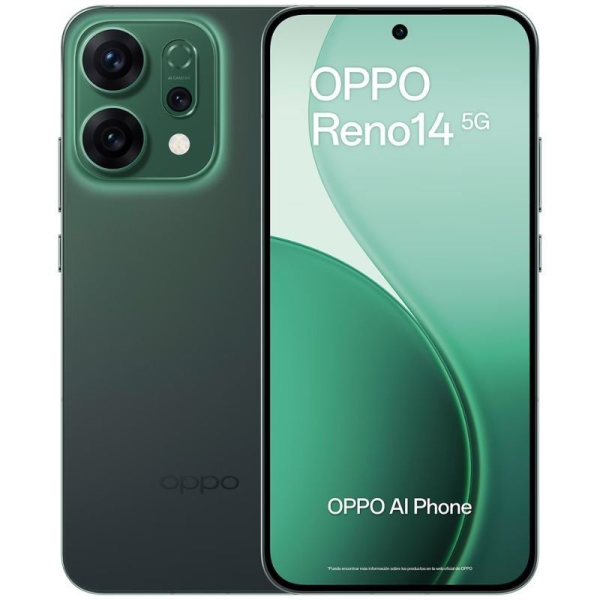 Smartphone Oppo Reno 14 12GB/ 512GB/ 6.59'/ 5G/ Verde