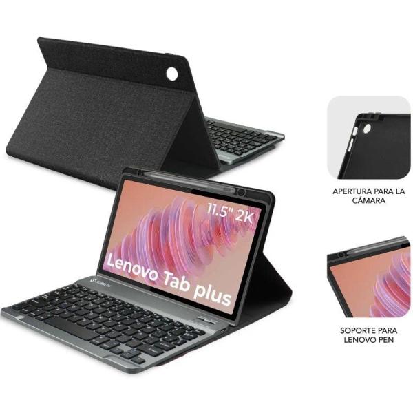 Funda con Teclado Subblim Keytab Pro BT Lenovo Tab 2025 11.5'/ Negra