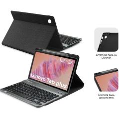 Funda con Teclado Subblim Keytab Pro BT Lenovo Tab 2025 11.5'/ Negra