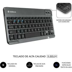 Funda con Teclado Subblim Keytab Pro BT Lenovo Idea Tab 11' 2025/ Negra
