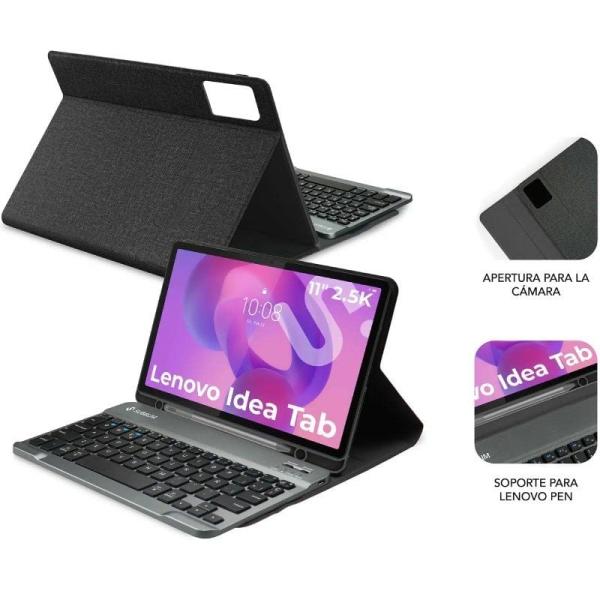 Funda con Teclado Subblim Keytab Pro BT Lenovo Idea Tab 11' 2025/ Negra