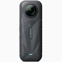 Cámara Digital Deportiva Insta360 X5 Essecial Kit/ 8K/ Ángulo de visión 360º/ Negra
