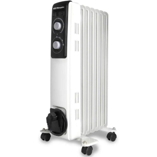 Radiador de Aceite Orbegozo RF 1500 A/ 3 Potencias/ 1500W/ 7 Elementos Caloríficos