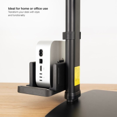 Soporte de Sobremesa para Monitor TooQ DB1128TN-B/ Ajustable/ Giratorio/ Inclinable/ hasta 6kg