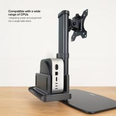 Soporte de Sobremesa para Monitor TooQ DB1128TN-B/ Ajustable/ Giratorio/ Inclinable/ hasta 6kg