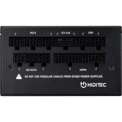 Fuente de Alimentación Hiditec GDX1050 V3/ 1050W/ Ventilador 14cm/ ATX 3.1/ PCIe 5.1/ 80 Plus Gold