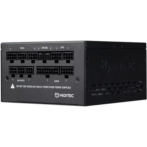 Fuente de Alimentación Hiditec GDX1050 V3/ 1050W/ Ventilador 14cm/ ATX 3.1/ PCIe 5.1/ 80 Plus Gold