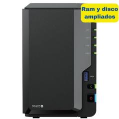 NAS Synology Diskstation DS225+/ 2 Bahías 3.5'- 2.5'/ 6GB DDR4/ 8TB/ Formato Torre