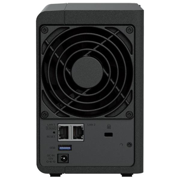 NAS Synology Diskstation DS225+/ 2 Bahías 3.5'- 2.5'/ 2GB DDR4/ 8TB/ Formato Torre
