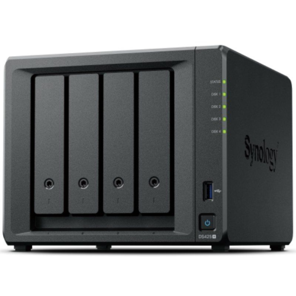 NAS Synology Diskstation DS425+/ 4 Bahías 3.5'- 2.5'/ 2GB DDR4/ 16TB/ Formato Torre