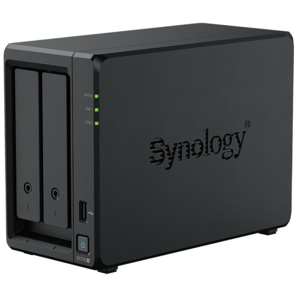 NAS Synology Diskstation DS725+/ 2 Bahías 3.5'- 2.5'/ 4GB DDR4/ 8TB/ Formato Torre