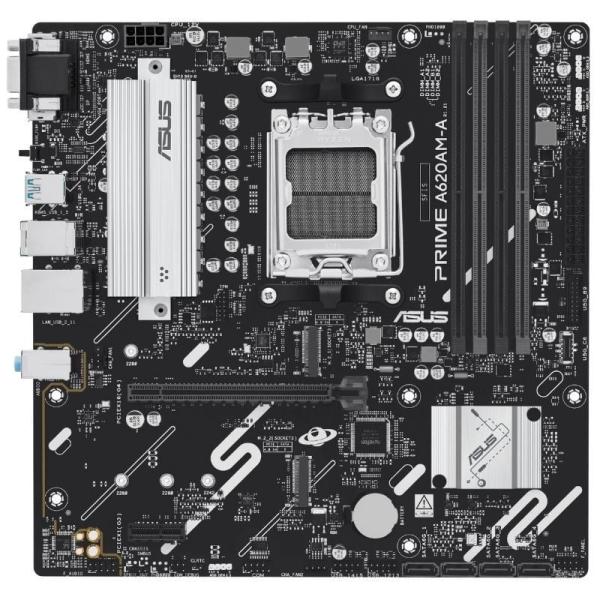Placa Base Asus A620AM-A-CSM Socket AM5/ DDR5/ PCIe 4.0/ Micro ATX