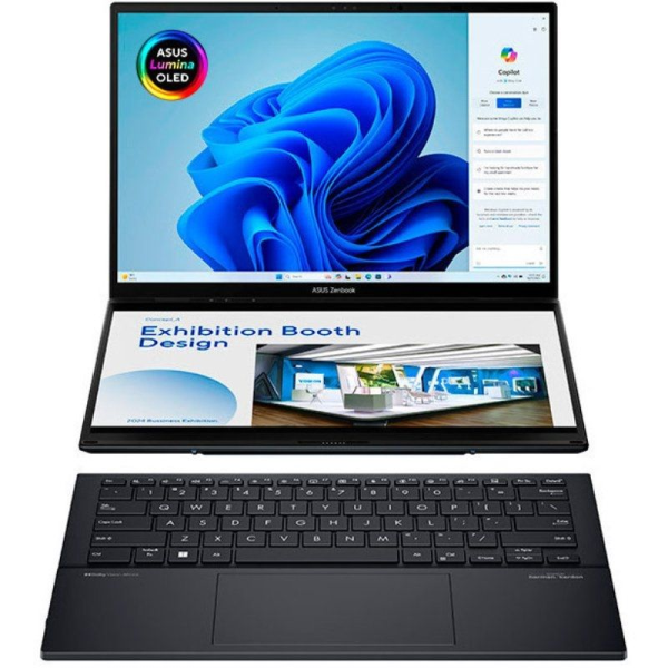 Portátil Convertible Asus ZenBook Duo OLED UX8406CA-PZ166X Intel Core Ultra 9-285H/ 32GB/ 1TB SSD/ 14'+14' Táctil/ Win11 Pro