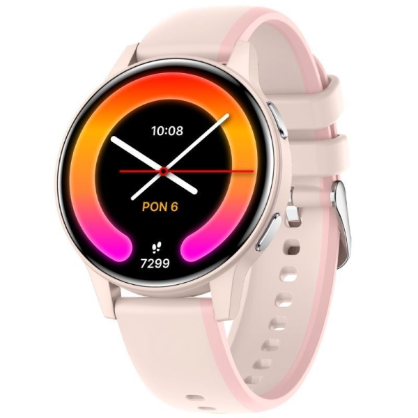 Forever Smartwatch IGo Watch 4 JW-600 Notificaciones/ Frecuencia Cardiaca/ Rosa