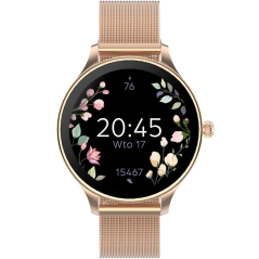 Smartwatch Forever Velora SB-306/ Notificaciones/ Frecuencia Cardíaca/ Oro Rosa