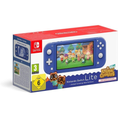 Nintendo Switch Lite Azul + Juego Nintendo Animal Crossing New Horizons