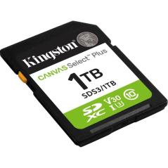 Tarjeta de Memoria Kingston CANVAS Select Plus 1TB SD XC/ Clase 10/ 150MBs