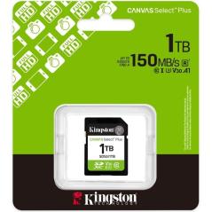 Tarjeta de Memoria Kingston CANVAS Select Plus 1TB SD XC/ Clase 10/ 150MBs