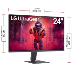 Monitor Gaming LG UltraGear 24G411A-B 23.7'/ Full HD/ 1ms/ 144Hz/ IPS/ Negro