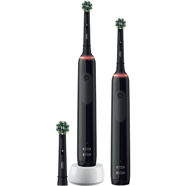 Cepillo Dental Oral-B Pro 3 3900 Duo Black Edition/ Pack 2 Uds