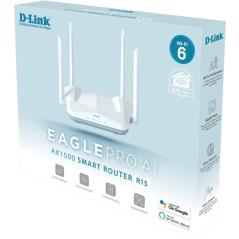 Router Inalámbrico D-Link R15/E EAGLE PRO AI AX1500/ WiFi 6/ 1500Mbps/ 4 Antenas/ WiFi 802.11ax/ac/n/g/b/k/v/a/h