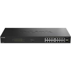 Switch D-Link DGS-1018P/E 18 Puertos/ RJ-45 Gigabit 10/100/1000 PoE/ SFP