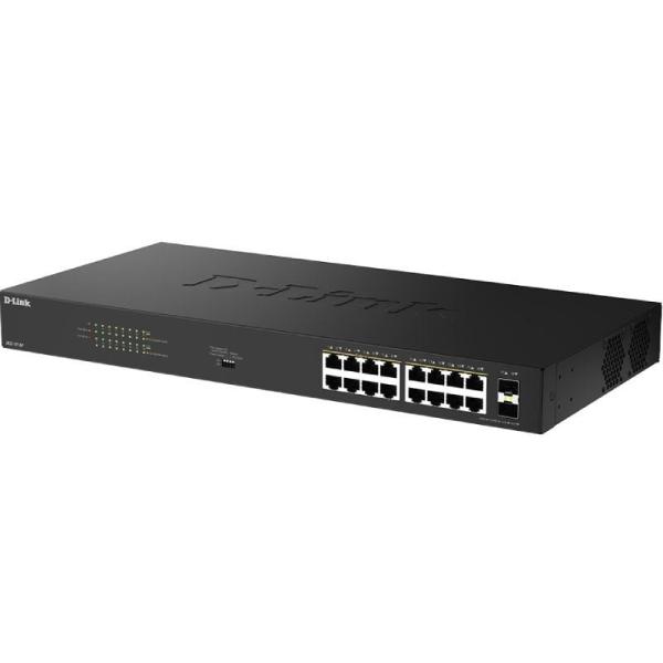 Switch D-Link DGS-1018P/E 18 Puertos/ RJ-45 Gigabit 10/100/1000 PoE/ SFP