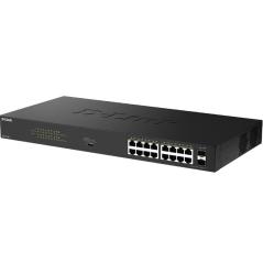 Switch D-Link DGS-1018P/E 18 Puertos/ RJ-45 Gigabit 10/100/1000 PoE/ SFP