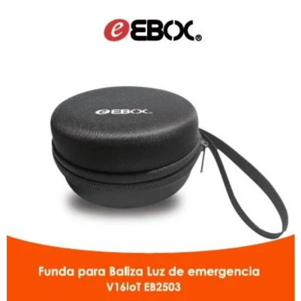Luz baliza de emergencia para coche Ebox V16 IoT EB2503/ Homologada/ Base Imantada/ Geolocalizable/ Funciona a Pilas/ Incluye Fu