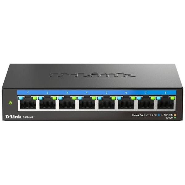 Switch D-Link DMS-108 8 Puertos/ RJ-45 10/100/1000/2.5GB