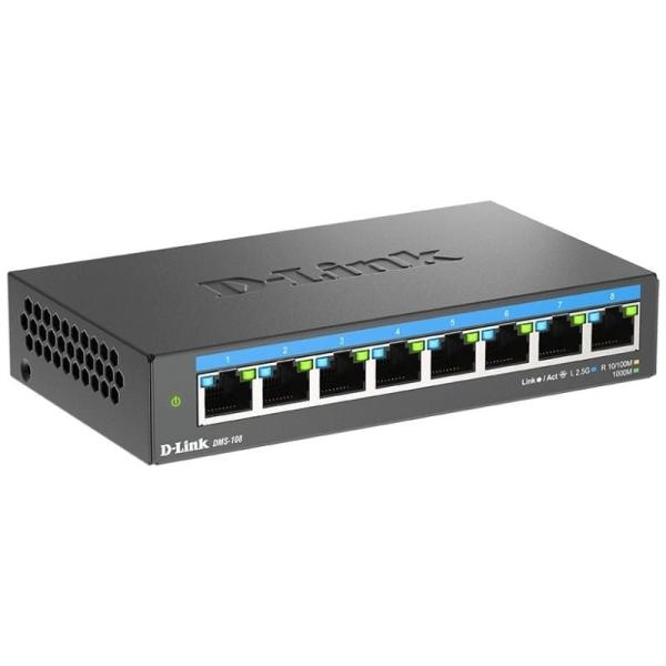 Switch D-Link DMS-108 8 Puertos/ RJ-45 10/100/1000/2.5GB