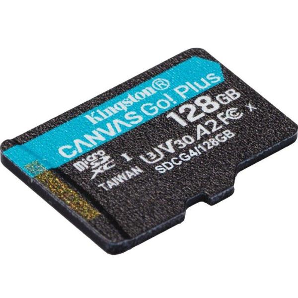 Tarjeta de Memoria Kingston CANVAS Select Plus 128GB microSD XC/ Clase 10/ 200MBs