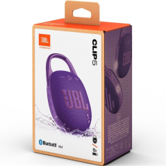 Altavoz con Bluetooth JBL Clip 5/ 7W/ 1.0/ Púrpura