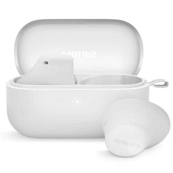 Auriculares Bluetooth Philips TAT2149 con estuche de carga/ Autonomía 6h/ Blancos