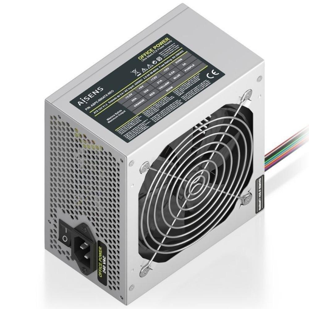 Fuente de Alimentación Aisens ASPC-500ATX-SEO/ 500W/ Ventilador 12cm