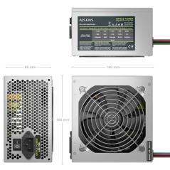 Fuente de Alimentación Aisens ASPC-500ATX-SEO/ 500W/ Ventilador 12cm
