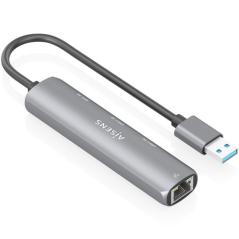 Hub USB Aisens ASUC-4P036-GR/ 2xUSB Tipo-C/ 1xUSB/ 1xRJ45/ Gris