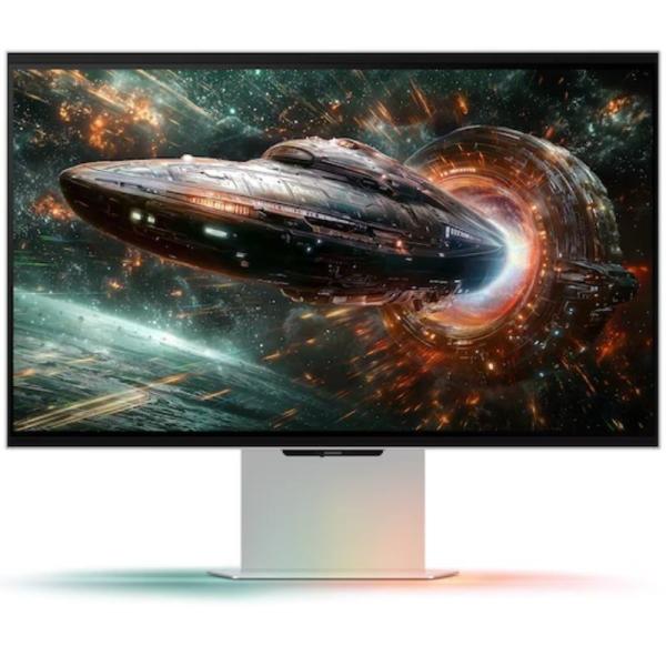 Monitor Gaming Samsung Odyssey 3D G90XF S27FG900XU 27'/ 4K/ 1ms/ 165Hz/ 3D/ Multimedia/ Regulable en altura/ Plata