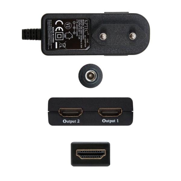 Duplicador HDMI Nanocable 10.25.3502/ HDMI Macho - 2 HDMI Hembra - Imagen 3