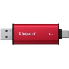 Disco Externo SSD Kingston Dual Portable SSD 1TB/ USB Tipo-C y USB 3.2/ Rojo