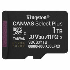 Tarjeta de Memoria Kingston CANVAS Select Plus 1TB microSD XC/ Clase 10/ 150MBs