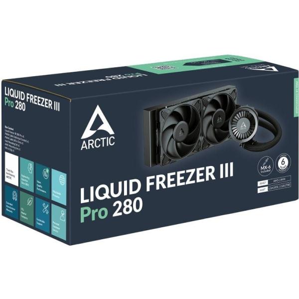 Sistema de Refrigeración Líquida Arctic Liquid Freezer III Pro 280/ Negro