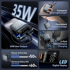 Powerbank 10000mAh Vention FHEN0/ 35W/ Beige